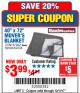 Harbor Freight Coupon 40" x 72" MOVER'S BLANKET Lot No. 47262/69504/62336 Expired: 12/11/17 - $3.99