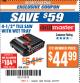 Harbor Freight ITC Coupon 4-1/2" TILE SAW WITH WET TRAY Lot No. 3733/69230 Expired: 2/27/18 - $44.99