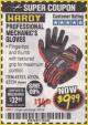 Harbor Freight Coupon PROFESSIONAL MECHANIC'S GLOVES Lot No. 62524/68307/68308/62525/68309/62526 Expired: 4/30/18 - $9.99