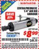 Harbor Freight ITC Coupon 1/4" AIR DIE GRINDER Lot No. 92144 Expired: 4/30/16 - $8.99