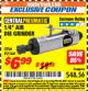 Harbor Freight ITC Coupon 1/4" AIR DIE GRINDER Lot No. 92144 Expired: 9/30/17 - $6.99