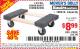 Harbor Freight Coupon 18" X 12" HARDWOOD MOVER'S DOLLY Lot No. 93888/60497/61899/62399/63095/63096/63097/63098 Expired: 7/5/15 - $8.99