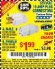 Harbor Freight Coupon VANGUARD 125V, 15 AMP PLUG CONNECTOR Lot No. 63125/63147/63126 Expired: 5/13/17 - $1.99