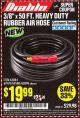 Harbor Freight Coupon DIABLO 3/8" X 50 FT. HEAVY DUTY PREMIUM RUBBER AIR HOSE Lot No. 62884/69580/61939/62890 Expired: 2/28/17 - $19.99