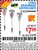 Harbor Freight Coupon 3 PIECE SOLAR MOSAIC LED PATH LIGHTS Lot No. 60757 Expired: 8/22/15 - $7.99