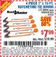 Harbor Freight Coupon 4 PIECE 1" X 15 FT. RATCHETING TIE DOWNS Lot No. 90984/60405/61524/62322/63056/63057/63150 Expired: 9/20/15 - $7.99
