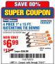 Harbor Freight Coupon 4 PIECE 1" X 15 FT. RATCHETING TIE DOWNS Lot No. 90984/60405/61524/62322/63056/63057/63150 Expired: 7/10/17 - $6.99