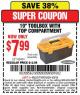 Harbor Freight Coupon 19" TOOLBOX WITH TOP TRAY Lot No. 66491 Expired: 5/3/15 - $7.99
