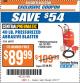 Harbor Freight ITC Coupon 40 LB. PRESSURIZED ABRASIVE BLASTER Lot No. 34202/68992 Expired: 9/12/17 - $89.99