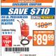 Harbor Freight ITC Coupon 40 LB. PRESSURIZED ABRASIVE BLASTER Lot No. 34202/68992 Expired: 3/20/18 - $89.99