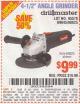 Harbor Freight Coupon DRILLMASTER 4-1/2" ANGLE GRINDER Lot No. 69645/60625 Expired: 5/11/15 - $9.99