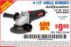 Harbor Freight Coupon DRILLMASTER 4-1/2" ANGLE GRINDER Lot No. 69645/60625 Expired: 6/1/15 - $9.99