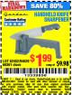 Harbor Freight Coupon HANDHELD KNIFE SHARPENER Lot No. 60361/62452 Expired: 3/19/16 - $1.99