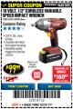 Harbor Freight Coupon 1/2", 18 VOLT CORDLESS IMPACT WRENCH Lot No. 62658/67845/60380 Expired: 10/31/17 - $99.99