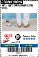 Harbor Freight Coupon 4 FT. x 12 FT. CANVAS DROP CLOTH Lot No. 69309/38108 Expired: 8/20/17 - $5.99