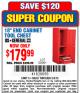 Harbor Freight Coupon 18" SIDE CABINET TOOL CHEST Lot No. 62661/68991 Expired: 5/4/15 - $179.99