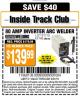 Harbor Freight ITC Coupon 80 AMP INVERTER ARC WELDER Lot No. 64057 Expired: 3/31/15 - $139.99