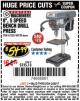 Harbor Freight Coupon 8", 5 SPEED BENCH MOUNT DRILL PRESS Lot No. 60238/62390/62520/44506/38119 Expired: 2/28/17 - $54.99