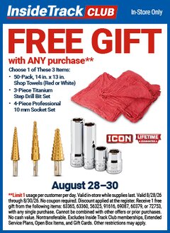 Harbor Freight FREE Coupon WARRIOR 1/8 IN. TO 3/4 IN. #1 TITANIUM STEP DRILL BIT SET (13-STEPS), #2 (6-STEPS), AND #3 (9-STEPS) Lot No. 91616/69087/60379 Expired: 8/30/26 - FWP