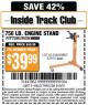 Harbor Freight ITC Coupon 750 LB. CAPACITY ENGINE STAND Lot No. 32915/69887/61238 Expired: 5/19/15 - $39.99
