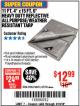 Harbor Freight Coupon 11 FT. 4 IN. x 15 FT. 6 IN. SILVER/HEAVY DUTY REFLECTIVE ALL PURPOSE/WEATHER RESISTANT TARP Lot No. 67703/69203/60451 Expired: 3/19/18 - $12.99