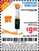Harbor Freight Coupon FLUORESCENT WORK LIGHT Lot No. 61668/62536/92079 Expired: 9/5/15 - $9.99