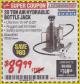 Harbor Freight Coupon 20 TON AIR/HYDRAULIC BOTTLE JACK Lot No. 96147/69593/95553 Expired: 1/31/18 - $89.99
