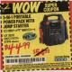 Harbor Freight Coupon 3-IN-1 PORTABLE POWER PACK WITH JUMP STARTER Lot No. 38391/60657/62306/62376/64083 Expired: 4/24/16 - $44.99