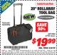Harbor Freight ITC Coupon 20" ROLLAWAY TOOL BAG Lot No. 3264/61925 Expired: 5/31/15 - $19.99