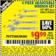 Harbor Freight Coupon 4 PIECE ADJUSTABLE WRENCH SET Lot No. 903/69427/60690 Expired: 8/1/15 - $9.99