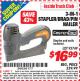 Harbor Freight ITC Coupon 3-IN-1 STAPLER/BRAD/PIN NAILER Lot No. 93749/63160 Expired: 4/30/15 - $16.99