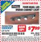Harbor Freight ITC Coupon FOUR HEAD, LED UNDER-CABINET LIGHT Lot No. 96794 Expired: 4/30/15 - $7.99