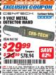 Harbor Freight ITC Coupon 9 VOLT METAL DETECTOR WAND Lot No. 94138 Expired: 7/31/17 - $29.99