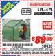 Harbor Freight ITC Coupon 6 FT. x 6 FT. GREENHOUSE Lot No. 97439 Expired: 4/30/16 - $89.99