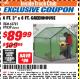 Harbor Freight ITC Coupon 6 FT. x 6 FT. GREENHOUSE Lot No. 97439 Expired: 4/30/18 - $89.99
