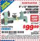Harbor Freight ITC Coupon 8" x 12" BENCH TOP WOOD LATHE Lot No. 95607 Expired: 11/30/15 - $99.99