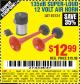 Harbor Freight Coupon 135 dB SUPER-LOUD AIR HORN Lot No. 40134 Expired: 8/17/15 - $12.99