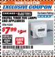 Harbor Freight ITC Coupon DIGITAL TIMER Lot No. 95205 Expired: 4/30/18 - $7.99