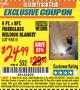 Harbor Freight ITC Coupon 6 FT. x 8 FT. FIBERGLASS WELDING BLANKET Lot No. 95015 Expired: 7/31/16 - $24.99