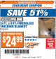 Harbor Freight ITC Coupon 6 FT. x 8 FT. FIBERGLASS WELDING BLANKET Lot No. 95015 Expired: 12/5/17 - $24.99