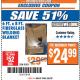 Harbor Freight ITC Coupon 6 FT. x 8 FT. FIBERGLASS WELDING BLANKET Lot No. 95015 Expired: 3/6/18 - $24.99