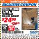 Harbor Freight ITC Coupon 6 FT. x 8 FT. FIBERGLASS WELDING BLANKET Lot No. 95015 Expired: 4/30/18 - $24.99