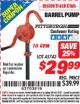 Harbor Freight ITC Coupon BARREL PUMP Lot No. 45743 Expired: 8/31/15 - $29.99