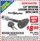 Harbor Freight ITC Coupon 5/8" ROTATING LOCKING HITCH PIN WITH 2 KEYS Lot No. 99548 Expired: 4/30/15 - $8.99