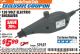 Harbor Freight ITC Coupon 120 VOLT ELECTRIC ENGRAVER Lot No. 46099/63174 Expired: 8/31/17 - $5.99