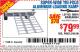 Harbor Freight Coupon SUPER-WIDE TRI-FOLD ALUMINUM LOADING RAMP Lot No. 90018/69595/60334 Expired: 6/15/15 - $79.99