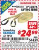 Harbor Freight ITC Coupon 2" x 20 FT. WEB LIFTING SLING Lot No. 34708 Expired: 6/30/15 - $24.99