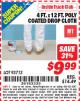 Harbor Freight ITC Coupon 4 FT. x 12 FT. POLY COATED DROP CLOTH Lot No. 93713 Expired: 4/30/15 - $9.99