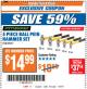Harbor Freight ITC Coupon 5 PIECE BALL PEIN HAMMER SET Lot No. 39217 Expired: 1/9/18 - $14.99
