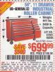 Harbor Freight Coupon 56", 11 DRAWER INDUSTRIAL QUALITY ROLLER CABINET Lot No. 67681/69395/62499 Expired: 5/4/15 - $699.99
